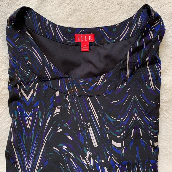 Elle Patterned Shift Dress w Sleeves - Picture 3 of 3